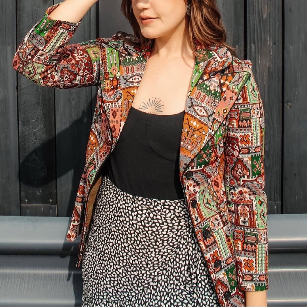 Vintage 70s Tapestry Jacket by Paula Brooks